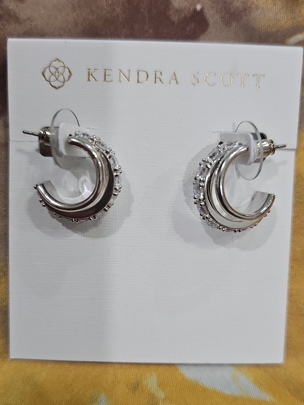 Kendra Scott Silver Livy Huggie Earrings